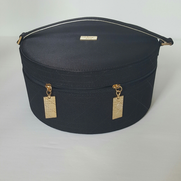 Christian Dior Jewelry or Cosmetics Round Box - Picture 1 of 11